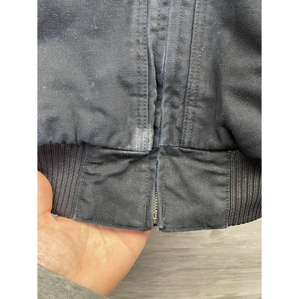 Carhartt Jacket Womens M Black Quilted Hooded Insulated Full Zip Lined J130 - Picture 2 of 12